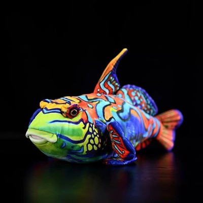 Mandarinfish Fish 15 inch Stuffed Animal Plush Toys Toddler Doll Kids Gifts hot