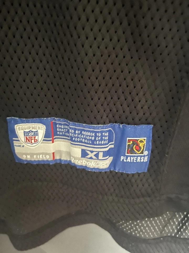 复古 Reebok Priest Holmes 堪萨斯城酋长队球衣黑色青少年 XL #31 — 第 4/4 张图片