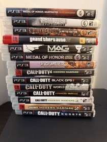 Sony PlayStation 3 PS3 Slim 120GB Console Bundle + 6 Games