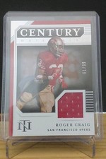 2020 Panini National Treasures - Century Materials Roger Craig #CM-RC /99