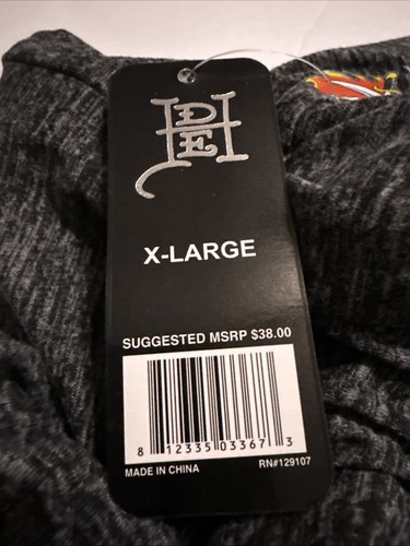 ED HARDY HERREN 90,% Micro Medal FLEECE LOUNGE JOGGINGHOSE GRAU XL - Bild 4 von 7
