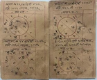 VINTAGE SANSKRIT/HINDI ATTRACTIVE MANUSCRIPT 6 LEAVES-12 PAGES. INTERESTING.