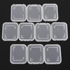 10PCS Transparent Standard SD SDHC Memory Card Case Holder Box Storage boxes New