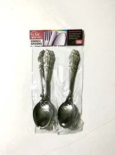 1 SET 12 PC CHEF VALLEY STAINLESS STEEL DINNER SPOONS