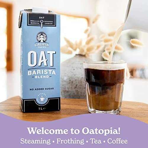 Califia Farms Oat Barista Blend (6 x 1 Litre) | Vegan | No Added Sugar | Milk S - Picture 2 of 6