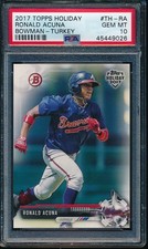 PSA 10 RONALD ACUNA JR. 1st 2017 Topps Bowman Holiday TURKEY #/35 RC GEM MINT