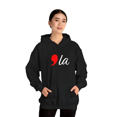 Kamala Harris, ''Comma la'', Unisex Hooded Sweatshirt