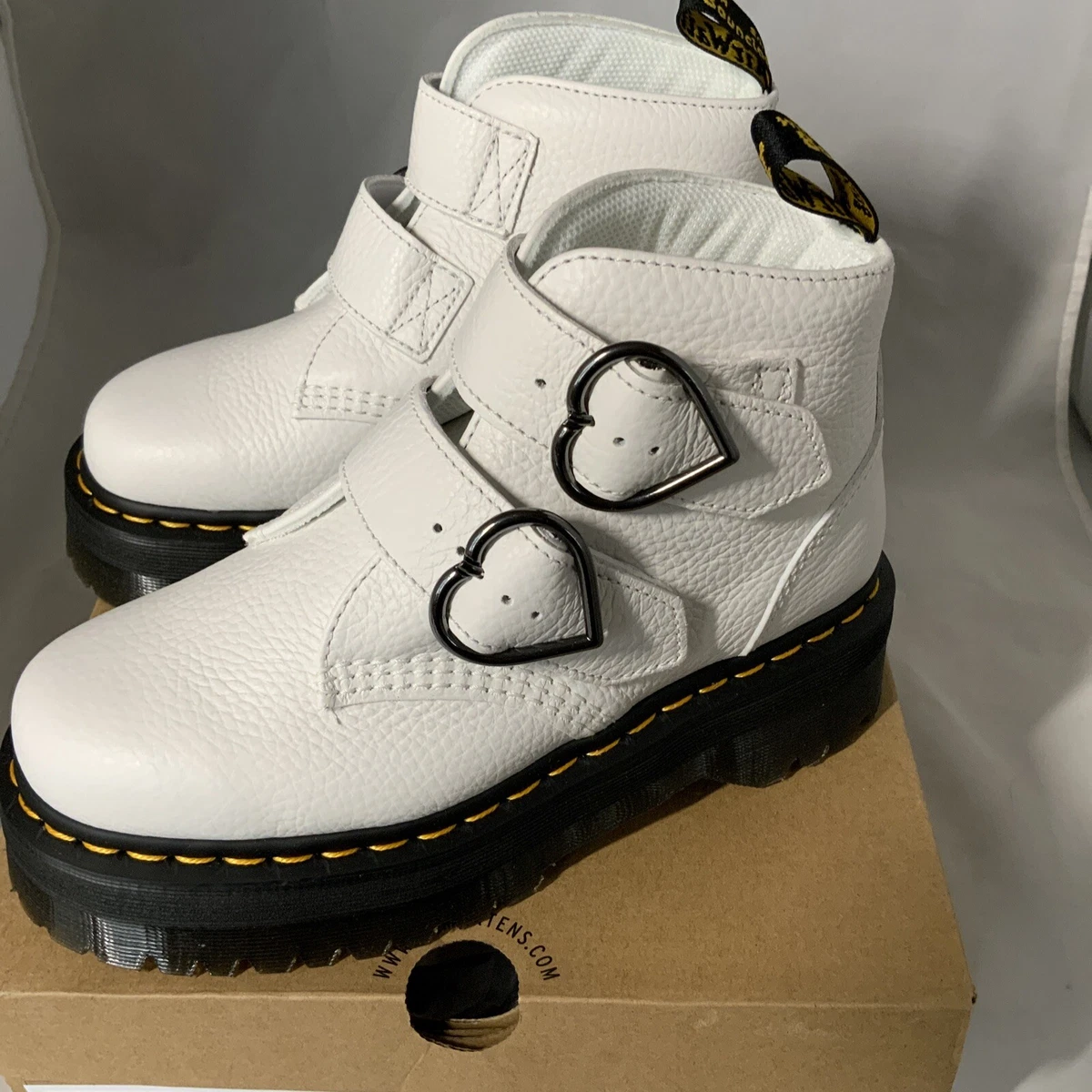 DR. MARTENS X Louis Vuitton Custom Boots Womens Size 7 Buckle With