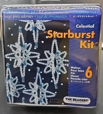 The Beadery Beaded 6 Ornament Kit Celestial Starburst Christmas Holiday 5515