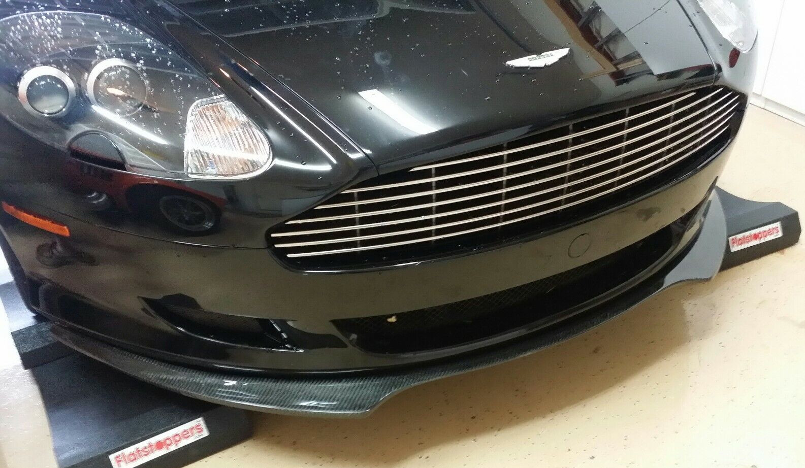 Aston Martin DB9  Volante  2004-2011 lineaTesoro Front Lip Spoiler NEW FRP Black