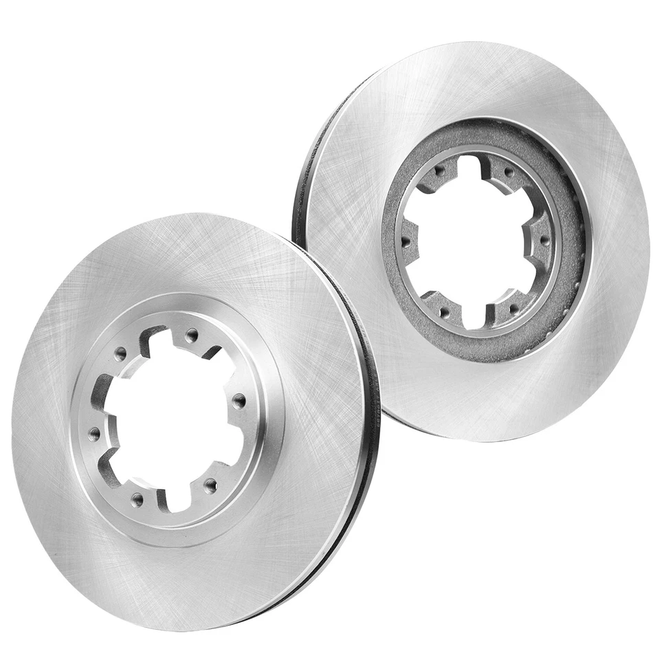 Par de rotores de freno de disco delanteros para Infiniti QX4 1998-2003 2004 Nissan Pathfinder Foto 3 de 4