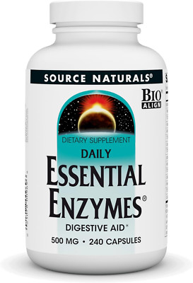 Essential Enzymes 500Mg Bio-Aligned Multiple Enzyme Supplement Herbal Defense...