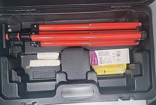 Craftsman Double Work Light Halogen Tripod Red 250W & 500W With Case EXCELLENT - Picture 3 of 7