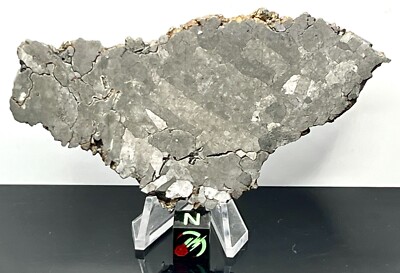 NWA 13855 (93.35g) Iron Meteorite, Full Slice Etched & Stabilized