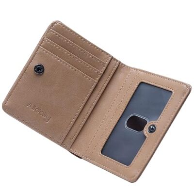 Small RFID for Women Slim Compact Bifold Pocket Ladies Travel Mini Purse Top