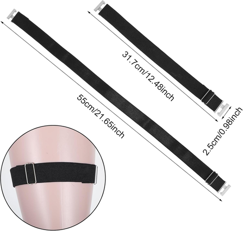 2 Stück Strumpfhalter für Damen, Elastische Strumpfband Oberschenkel Ring Straps - Bild 3 von 7