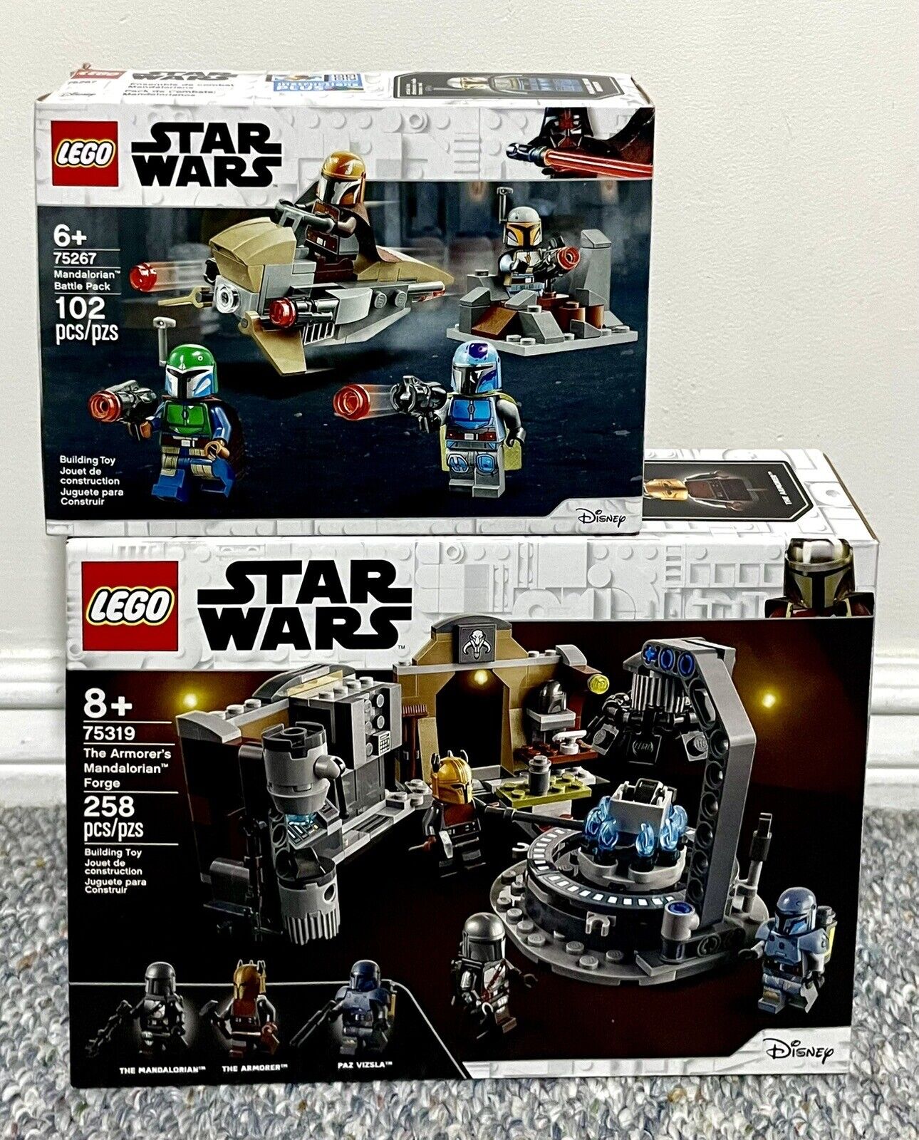 LEGO Star Wars Lot 2: 75319, 75267 The Armorer Mandalorian Forge+ Battle Pack🔥