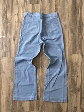 Vintage 70s Levi's Flared Bell Bottom Jeans Style 645 Sz 34 Talon White Tab