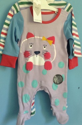 m&s newborn sleepsuits