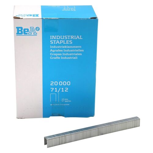 BeA 10000125 Series 71/12 Galvanized Steel Staples 1/2" deep 20,000 per Box