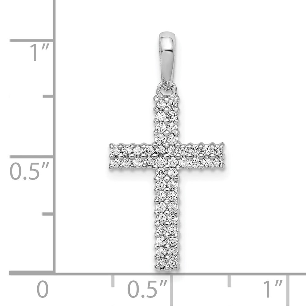 10K White Gold 1/4ctw Diamond Cross Pendant PM4984-025-1WA 10K White Gold 1/4ctw Diamond Cross Pendant PM4984-025-1WA