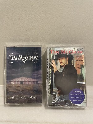 Tim McGraw 2 Cassettes - Not A Moment To Soon, Set This Circus Down