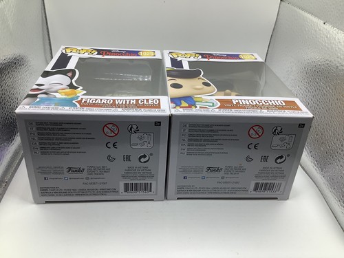 Disney’s Pinocchio Funko Pops! Figaro With Cleo #1025 & Pinocchio #1029 - Picture 10 of 13