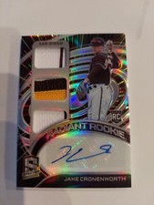 2021 Jake Cronenworth Panini Spectra Radiant Rookie Triple Patch Auto #23/25 SSP