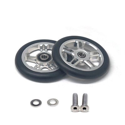 nov Wheel P/Silver - novdesign CONVERTIBLE (65mm) easy wheel for Brompton P-line