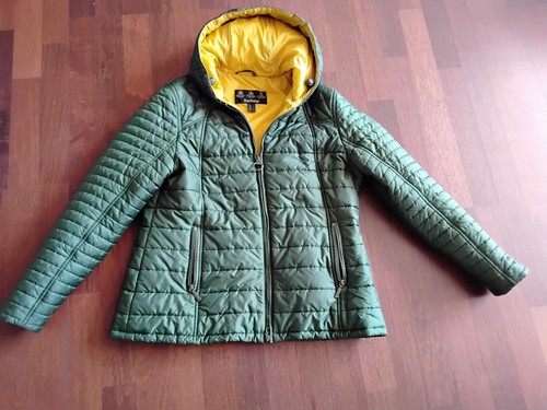 Barbour Damen-Stepp-Jacke Cragside Quilt Gr.44 oliv-grün mit Kapuze wie neu!