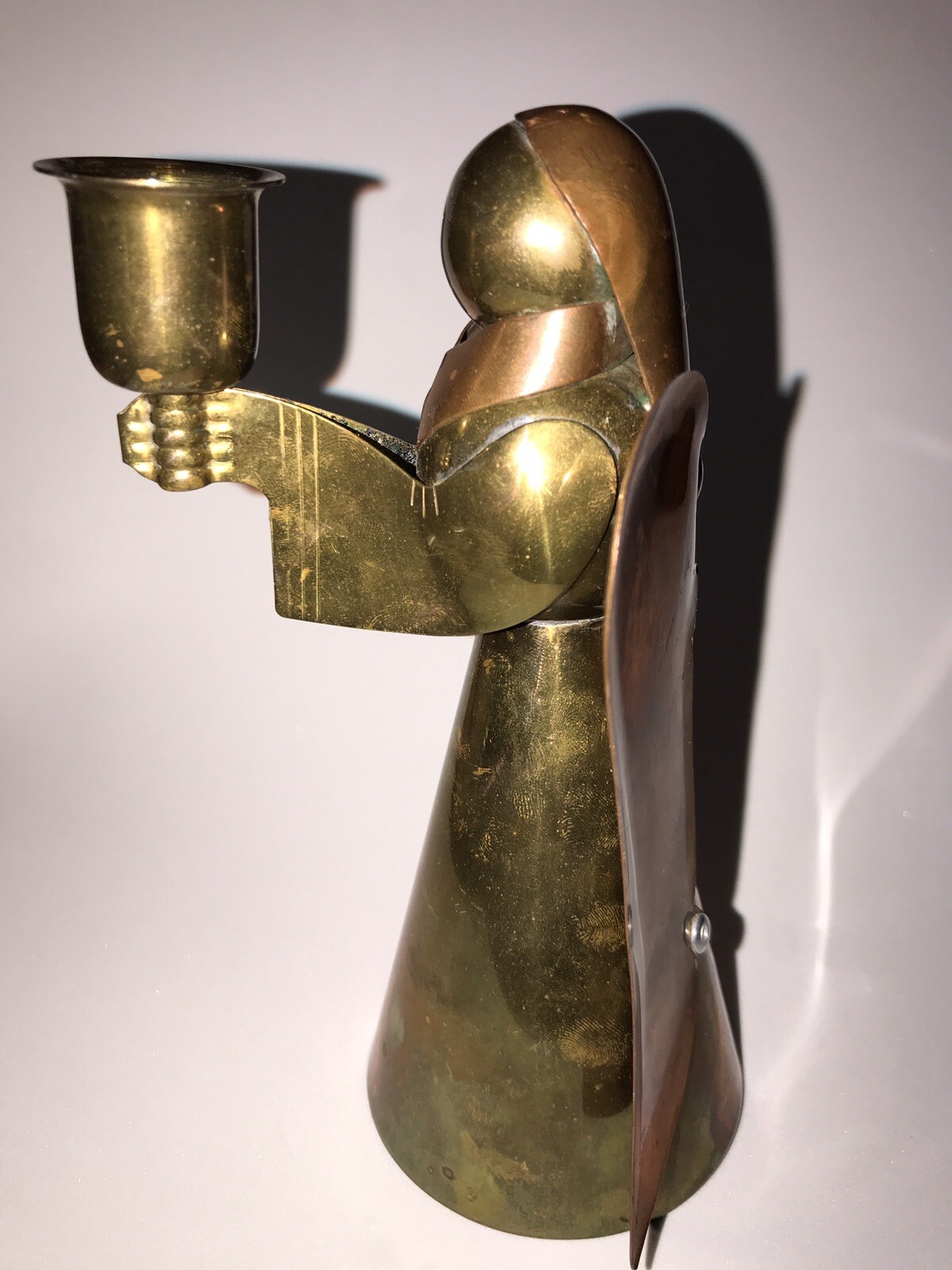 gatco solid brass  angel candle holder Vintage