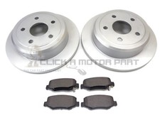 Set 2 dischi e pastiglie freno posteriori Jeep Wrangler 2008-2018