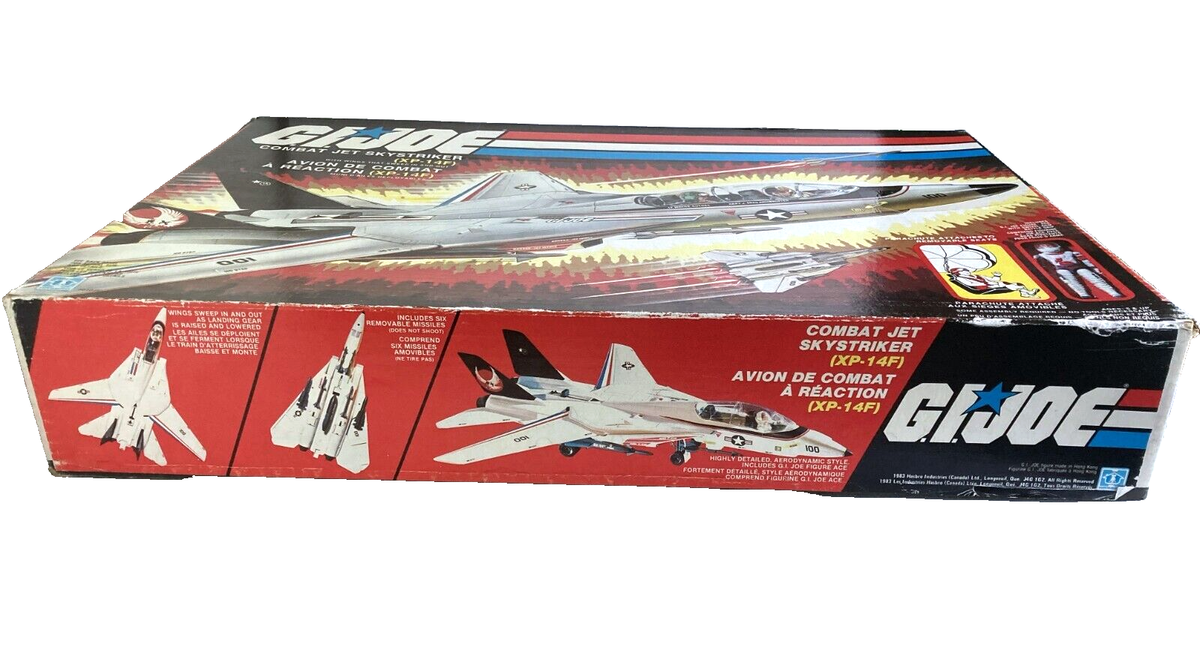 Gi Joe 1983 Skystriker JET XP-14F Vintage 100% Complete with Pilot