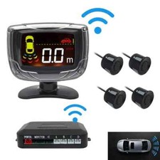 Wireless Car Parking Sensor Set LCD Display 4 Radar Probe Backup Reversing
