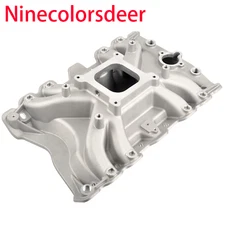 Single Plane LowRise Intake Manifold Satin For Oldsmobile 400 425 455