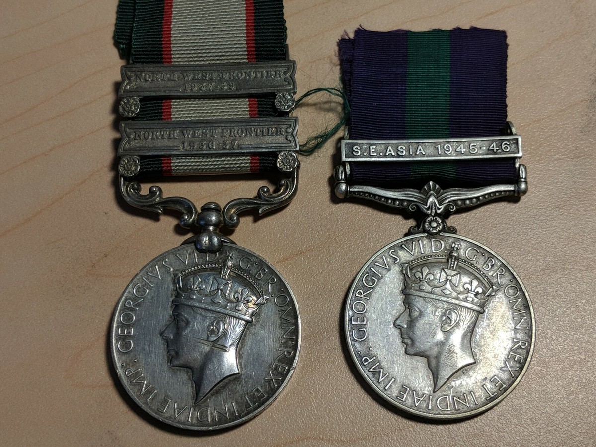 小物 GEORGI V MEDAL George V I India & GS Medals W/Clasps SOUTH EAST ASIA 1945