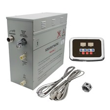 6- KWT STEAM GENERATOR SAUNA SHOWER BATH HOME SPA WITH BLACK KEYPAD CERTIFIED