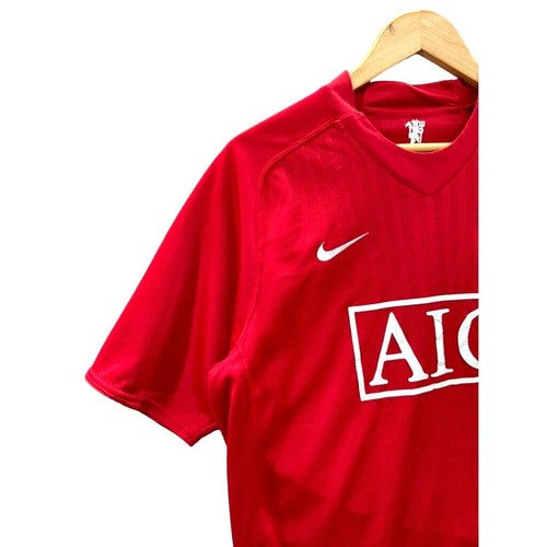 Nike Manchester United Football Club Team Home Soccer Jersey Sz Large 2000s Y2K - 第 5/9 張圖片