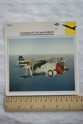 Grumman FF, SF, & Goblin - USA - Fighter - Collectors Club Card