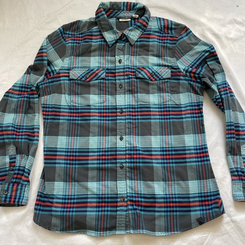 LL Bean Plaid Elasterell-P w/Sorona Button Up Womens Large Shirt Excellent - 第 1/7 張圖片