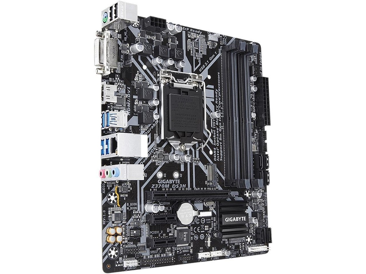 Core i5 8400 BOX ＋ Z370M DS3H ＋CPU FAN GIGABYTE Z370M DS3H LGA 1151 Intel Z370 HDMI Micro ATX Motherboard