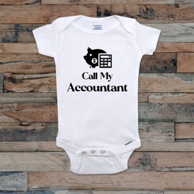 Call My Accountant - accounting Baby Bodysuit Kids Toddler Youth Shirt