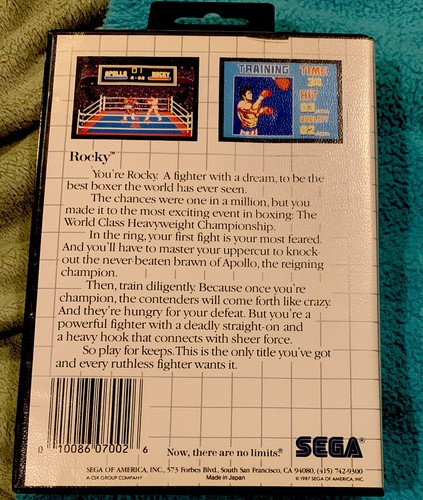 Rocky (Sega Master System) Complete,tested And In Nice Condition! - Picture 3 of 5