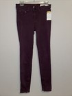 Rag & Bone "Legging Zipper" Maroon Skinny Leg Jeans W/Ankle Zippers, Size 26 — photo 1