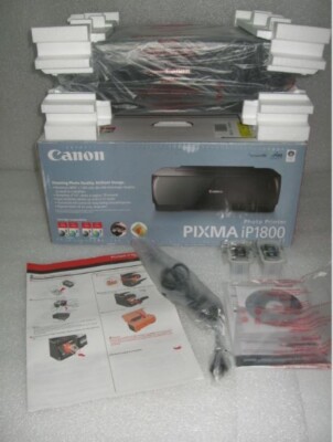 Brand New Canon PIXMA IP1800 Digital Photo Inkjet Printer with Ink