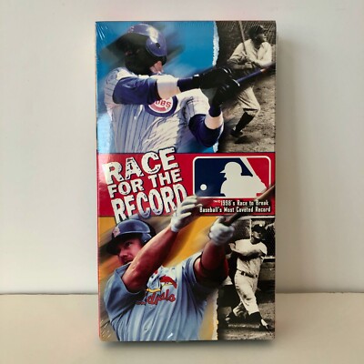 SEALED Race for the Record (VHS, 1998) MLB STL Cardinals + Chicago Cubs