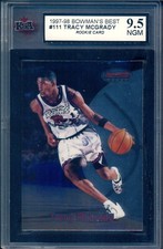 1997-98 Bowman's Best NBA #111 Tracy McGrady HOF Rookie KSA 9.5 N-Gem-Mint RC