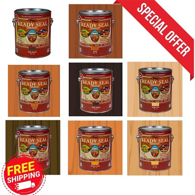 Ready Seal Natural Cedar Fence Semi Transparent Wood Stain & Sealer