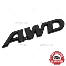 Toyota Avalon Camry RAV4 "AWD" Letter Trunk Nameplate Emblem Badge Gloss Black