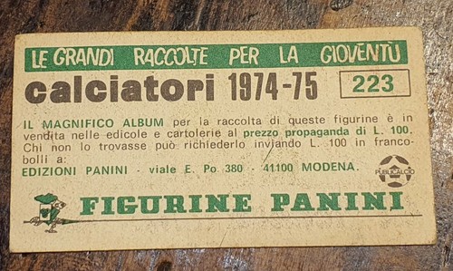 Figurina CALCIO ⚽️CALCIATORI 74-75 Panini SCUDETTO new VELINA originale A SCELTA - Foto 5 di 9